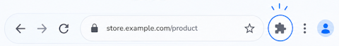 Step 1: Click the puzzle icon in your Chrome toolbar