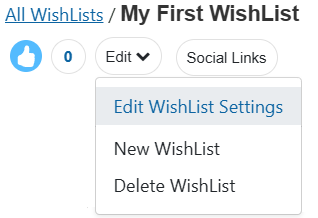 Hint: Edit your default WishList, if this is your first list