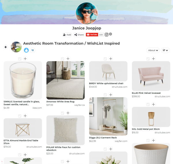 A room makeover collection. Save wishes from any website A room makeover collection. Save wishes from any website