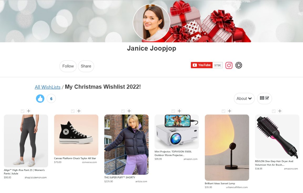 A Christmas WishList with the sneaker from Converse.com